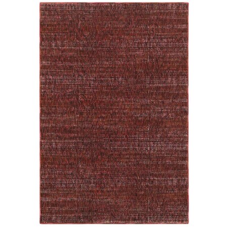 Oriental Weavers 1 ft. 10 in. x 3 ft. 2 in. Atlas Casual Area Rug, Red A8033K058100ST